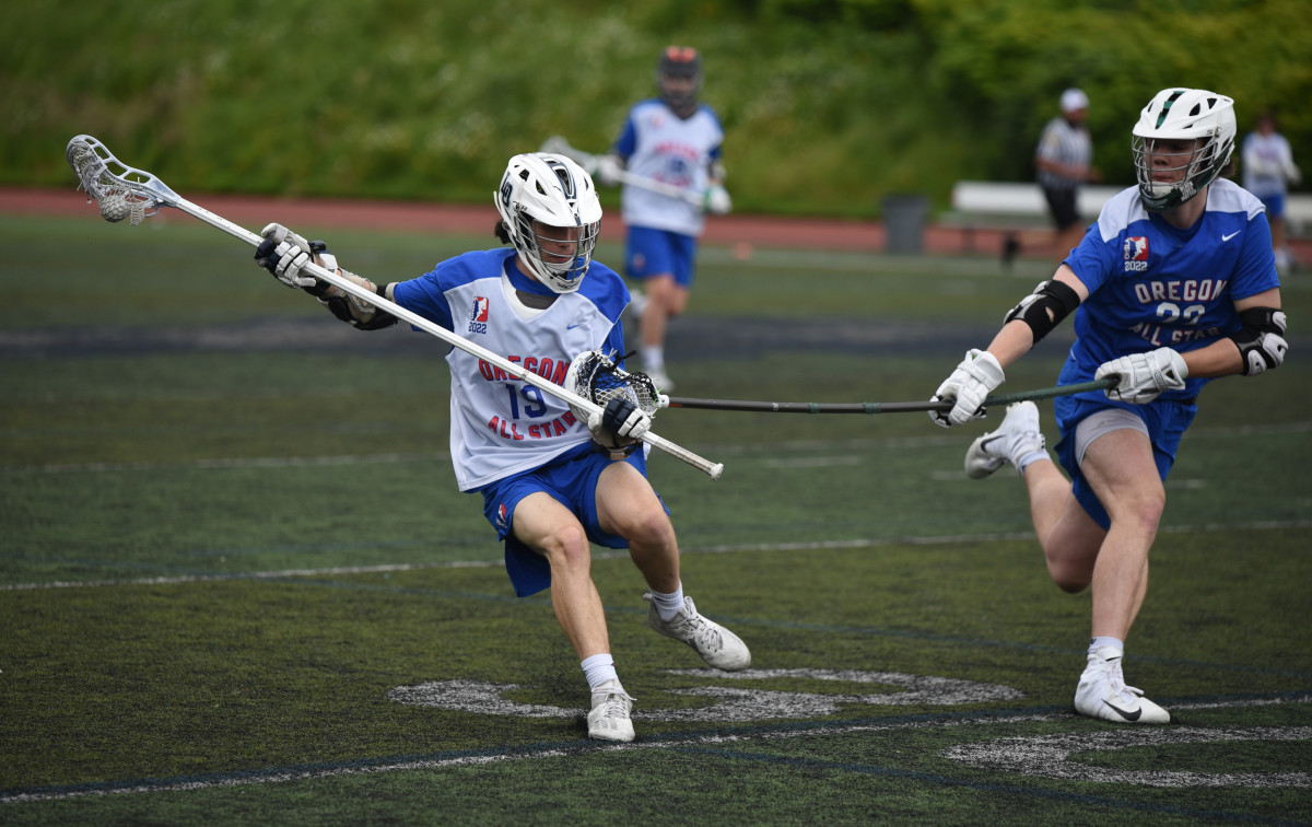 Oregon high school boys lacrosse 2022 all star game Taylor Balkom 5